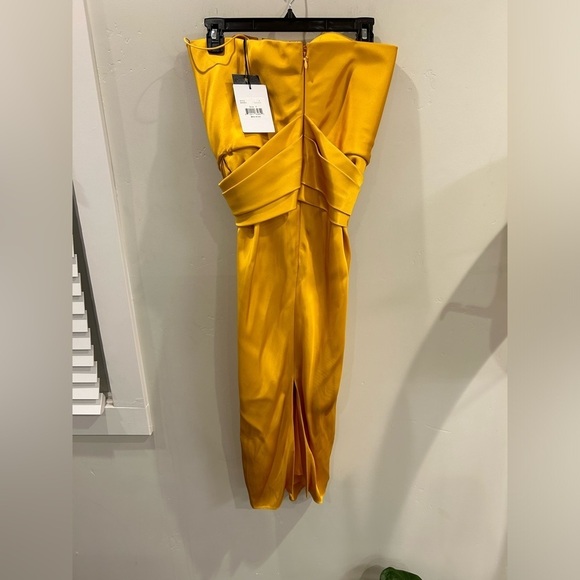 Brandon Maxwell Petal Front Cocktail Satin Dress NWT SZ 4✨✨🔥🔥 - Picture 13 of 16